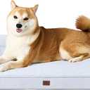 EHEYCIGA Memory Foam Dog Bed Large Size Dogs, Orthopedic Dog Bed Large with Washable Removable Cover, Waterproof Pet Sofa Couch with Nonskid Bottom, 36x27x6, Black