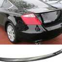 Gloss Black Rear Trunk Lip Spoiler Wing Compatible with Honda Accord Coupe 2DR EX/EX-L/LX-S 2008 2009 2010 2011 2012 Accessories