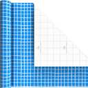 Hallmark Wrapping Paper Mini Rolls, 3-Pack (Blue Plaid, Spring Flowers, Rainbow Stripes) for Birthdays, Baby Showers, Mother's Day, Any Occasion - 45 Sq. Ft. Total