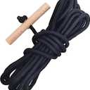 PR-20 Tree Pruner Rope Replacement Kit,Compatible with Jameson Fiscar Big Mouth Manual Pole Saw & Pruner20 Feet Long Wooden Handle Replacement, for Pruner (with Handle)