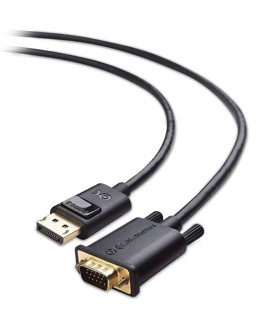 Cable Matters DisplayPort to VGA Cable (DP to VGA Cable) 10 Feet