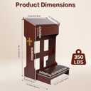 Wooden Prayer Kneeler Bench, Foldable Prayer Stool with Storage Drawer