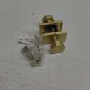 Mega Handles Laura Passage Door Knobs - 1 Pack Reversible Interior Door Knobs, Heavy Duty Passage Gold Door Knob for Closet & Hallway, No Lock, Fits All Standard Door Sizes - Satin Brass