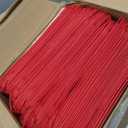 Henoyso 100 Set Take Home Folders with Clear Front Pocket, Red