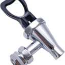 Beverage Dispenser Faucet Replacement Spigot Rustproof Comfortable Handle 1/2 inch Lever Spout with Gaskets for Coffee Jar, black