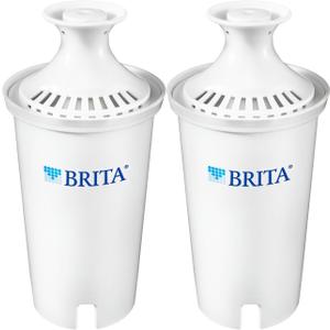 Brita Standard Water Filter, Standard Replacement Filters for Pitchers and Dispensers, BPA Free - 2 Count