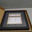 Graduation Photo Frame 4 x 6 with Tassel Holder for Pictures Photo Frame Elegant Double Mat 2026 Graduation Decor Gift for Graduate (Black)