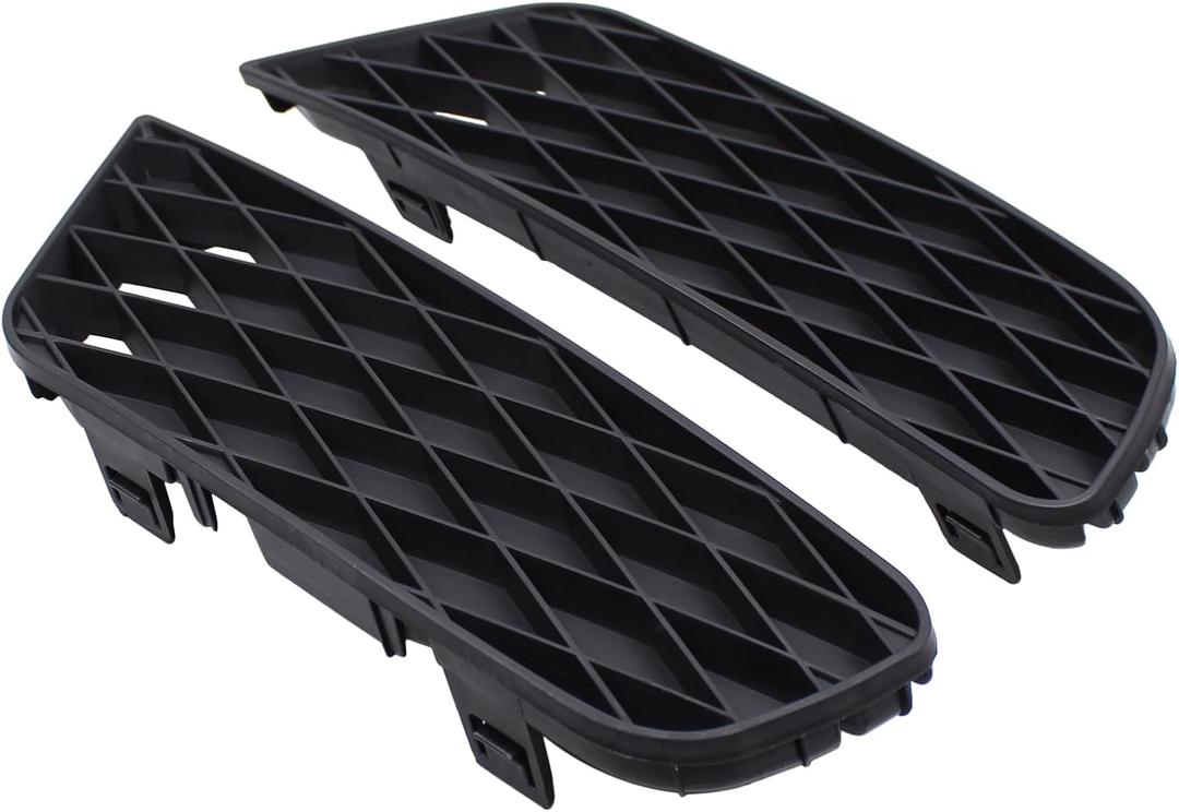 2Pcs Front Driver and Passenger Side Outer Lower Fog Light Cover for Honda Civic 2009-2011