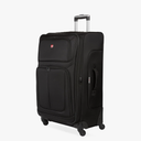 SwissGear Sion Softside Expandable Luggage, Black, Checked-Large 29-Inch