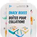 Safari Snack Boxes: 3 Count Pack with 3 Sizes, Snack Containers for School, Easy Open, Leak Proof Small Food Containers with Lids