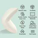 Natural Talalay Latex Pillow, Bed Pillow for Neck Pain Relief, Breathable Cooling Pillow with 100% Cotton Cover, Oeko-TEX Certified Support for Side, Back Sleepers (1, King (Low Loft))