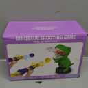 NIPLOOOW Dinosaur Shooting Toys for Kids 3-5 Years, Movable Target Shooting Games with 2 Air Pump Launcher, Interactive Competition Game Gift for Boys and Girls Ages 3 4 5 6 7 8 Years Old (2 Popper Guns)
