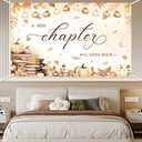 6x3.6ft Fall Book Themed Baby Shower Backdrop A New Chapter Will Soon Begin Decor Friendsgiving Maple Leaves Pumpkin Party Photo Studio Booth Background