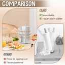 Paper Towel Holder Countertop, Premium Stainless Steel Silver Paper Towel Holder with Anti Slip & Waterproof, Freestanding Countertop Paper Towels Holder for Kitchen, Tabletop, Bathroom