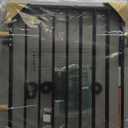 Babelio Baby Gate for Stairs, Kitchen & Doorways, No Bottom Bar| One-Handed Operation| Auto-Close| Hardware Mount (Drill Needed) Safety Dog/Pet Gate (Black - B17, 26-43" W, 28" H)