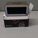 Digital Alarm Clocks for Bedrooms, Bluetooth Speaker, Alarm Clock with Wireless Charging, White/Brown Noise Sound Machine for Sleep with Night Light Wooden Vintage Decor Birthday Gifts for Men, Women