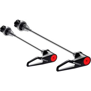 Quick Release Skewer Axles - 1 Pair Front & Rear QR Skewer for MTB Mountain Road Bike, Titanium Alloy Skewer Clip Bolt Lever Axle, Front Wheel Hub 100mm & Rear 130mm/135mm (Black)