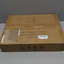 Kitstorack TV Tray Table, Adjustable Height & Rounded Metal Corners, Snack Table for Couch, Sofa, Bed, Chair, Living Room, C Shaped End Side Table for Eating, Dinner or Laptop, Small Spaces, Black