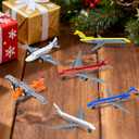 Toy Airplane 6 Pack, Diecast Airplane Toy for Boys Age 3 4-7 8-12, Alloy Planes Model/Glider Planes/Airlines Plane Toys for Kids Birthday Airforce Party Favors