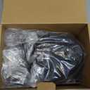 LOVLOY Toilet Plunger and Brush, Bowl Brush and Heavy Duty Toilet Plunger Set with Ventilated Holder, 2-in-1 Toilet Brush and Plunger Combo for 5.3-inch Toilet Drain Bathroom Cleaning (Black)