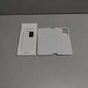 Samsung Galaxy S24 FE Wallet Phone Case, Protective Cover with Smart Small Screen View, Finger Tap Control, Slim Design, Card Holder Pocket, US Version, White