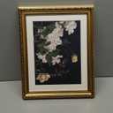 VIYYIEA Gold Framed Wall Art Canvas Print Home Decor Vintage Flower Art Aesthetic Room Decor White Hydrangea Oil Painting Canvas Prints Bedroom Bathroom Wall Decor Kitchen Office Floral Art 16x20in