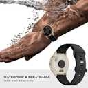 5 Pack 18mm Silicone Watch Band Compatible with Garmin Vivoactive 4S/Vivomove 3S/Venu 3S 41mm/Venu 4 41mm/Venu 2S/Forerunner 255S/265S, Quick Release Soft Sport Straps for Women Men