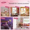 Hanging Swag Plug in Pendant Light Flower Shaped Purple Glass Plug Pendant Lamp with 15 ft Switch Cord Plug in Vintage Industrial Hanging Light for Kitchen Bedroom Background