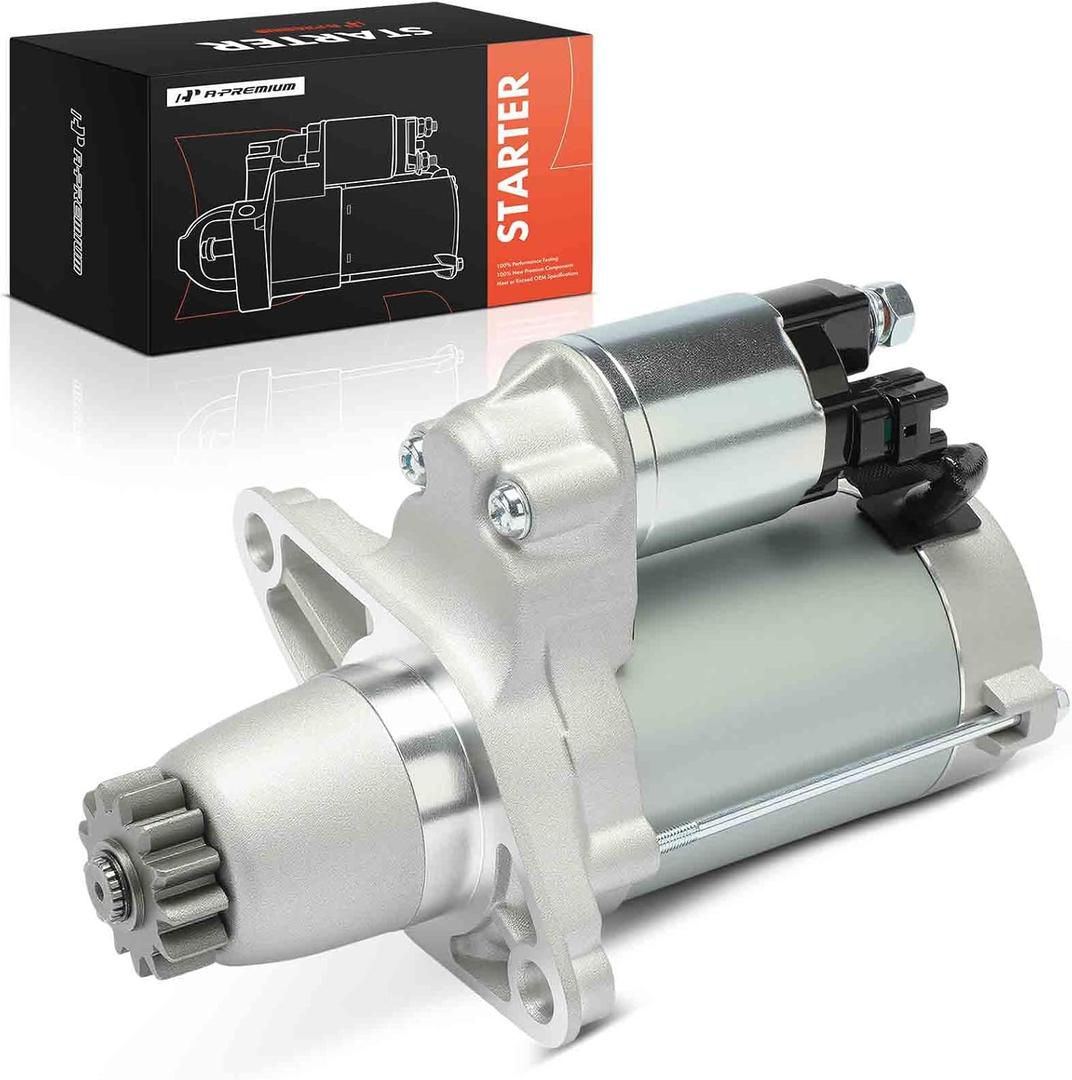 A-Premium Starter Motor Compatible with Toyota, Lexus, Scion & Pontiac - Camry 02-17, RAV4 06-18, Corolla 09-10, Highlander 04-19, Sienna, Matrix, Avalon, Venza, RX330, RX350-12V 1.6KW 13-Teeth