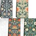 Tegeme 4 Pcs William Morris Floral Kitchen Towel Retro Vintage Flowers Dish Towels 18 x 26 Inch Decorative Hand Tea Towel for Bathroom Baking Cooking Cleaning Holiday Party Supplies