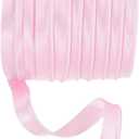 Maxi Piping Bias Tape, 5 Yards Piping Trim with Cord Satin Binding Lip Cord Trim Fit for Sewing Garment Webbing Trimming Crafts Decorating - (Pink)