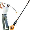 Yes4All 48 Inches Golf Swing Trainer Aid Improve Flexibility, Tempo, Rhythm, Balance and Strength. Swing Correction Practice for Chipping, Driving and Hitting