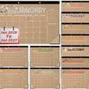 2026-2027 Teacher Planner Large Desk Wall Calendar with 18 Month from January 2026 to June 2027 Retro Holiday Monthly Hanging Calendar Perfect for Home Office Classroom 17 x 11 Inches