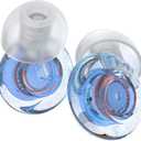 Ear Plugs for Concerts, 2 Pack High Fidelity Ear Plugs, Reusable Silicone Earplugs for Concert, Rave, Work, Musicians, 5 Pair Ear Tips in S/ M/ L, 18-25 dB Concert Ear Plugs for Noise Cancelling(Blue)