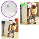 No Drill Furniture Anchor, Anti-tip and Adjustable Strap for Baby Proofing, 3M Adhesive Multi-Purpose for Furniture, 2 Pack