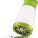 1 pc Herb Mill Chopper Cutter Mince Stainless Steel Blades Safely New ( Color: White & Green)