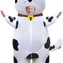 Camlinbo Halloween Inflatable Dalmatian Costume for Kids, Full Body Blow Up Animal Dog Costumes for Halloween Cosplay Party