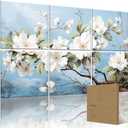 6-Pack Art Acoustic Panels 72x48 Inches Large Decorative Acoustic Panels, Sound Absorbing Wall Art for Home, Office, and Studio Noise Reduction Floral Canopy