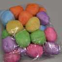 Leyndo 24 Pieces Easter Toys for Dogs Pastel Colors Plush Easter Eggs Squeaky Dog Toy for Medium Small Pet Costume Teething Chew Eggs