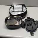 TRAVELISIMO Electric Lunch Box for Adults 100W Heated Lunch Box For Men 1.5L Stainless Steel Portable Food Warmer, 12/24/110V for Travel & Work, Loncheras Electricas Para Calentar almuerzo (Black)