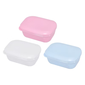 Travel Camping Lightweight Plastic Bar Soap Dish Container Case 3 Pcs