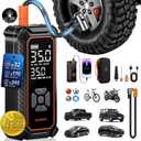 OlarHike Cordless Tire Inflator Portable Air Compressor, 3X Fast Inflation,12000mAh Battery, Air Pump for Car Tires, Pickups, SUVs, Electric Pump with Digital Pressure Gauge/Auto Shuttoff, Gift Ideas