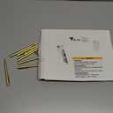 Teling 72 Pcs Small Ballpoint Pen Mini Pens Bulk 4 Inch Short Small Tiny Black Ink Ballpoint Writing Tool for Notebook Pockets Signature Notepads School Office(Gold, Classic Style)