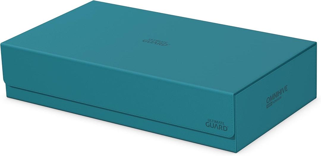 Ultimate Guard Omnihive 1000+, Deck Case for 1000 Double-Sleeved TCG Cards + 2 removable Trays, Petrol, Magnetic Closure & Microfiber Inner Lining