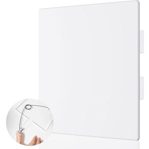 Morvat Adjustable Spring Access Panel 12"x12" Inches, for Drywall, Ceiling, Electrical, Plumbing Heavy-Duty & Easy Install, Wall Hole Cover Plate, White | Fits 7.5"x8.5" - 12"x12" Inches | (1-Pack)