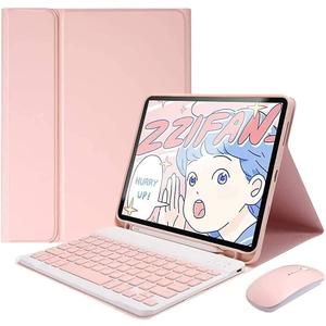 Galaxy Tab A8 2022 Case with Keyboard and Mouse, Detachable Magnetic Keyboard Case with Mouse and S Pen Holder for 10.5" Galaxy A8 Model SM-X200/X205/X207 Tablet (Pink) Galaxy Tab A8 2022 Case with Keyboard and Mouse, Detachable Magnetic Keyboard Case with Mouse and S Pen Holder for 10.5" Galaxy A8 Model SM-X200/X205/X207 Tablet (Pink)