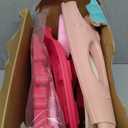 Pretend Play Girls Makeup Table Set with StoolOpen Doors by GesturesKids Vanity Set with Lights and MusicToddler Beauty Salon Set with Makeup Accessories & Hair DryerToy for Toddlers 2-5 Years Old