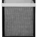 STO STO Laundry Hamper, 90L Rolling Laundry Sorter Cart with Removable and Washable Liner Bag, Clothes Hamper with Wheels and Metal Handle for Laundry Room and Bedroom, Gray (1-Section)