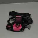 PoyPet No Pull Dog Harness, No Choke Front Lead Dog Reflective Harness, Adjustable Soft Padded Pet Vest with Easy Control Handle for Small to Large Dogs(Pink, Medium)