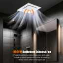 Bathroom Exhaust Fan without Light 10" Panel, 8in